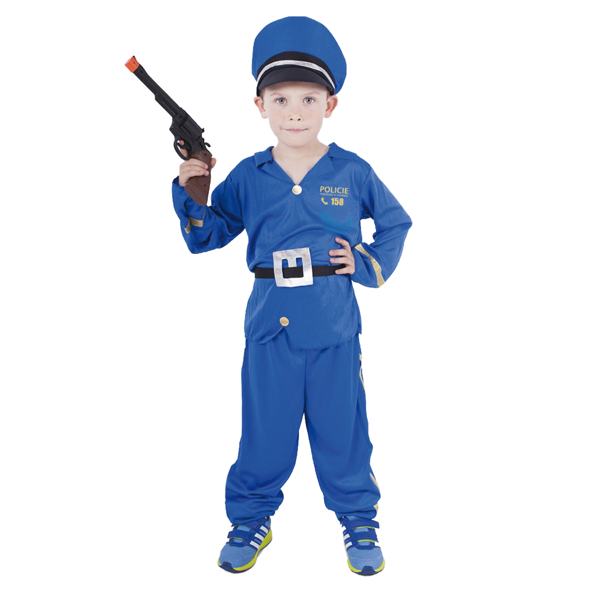 Dětský kostým policista s českým potiskem (S)