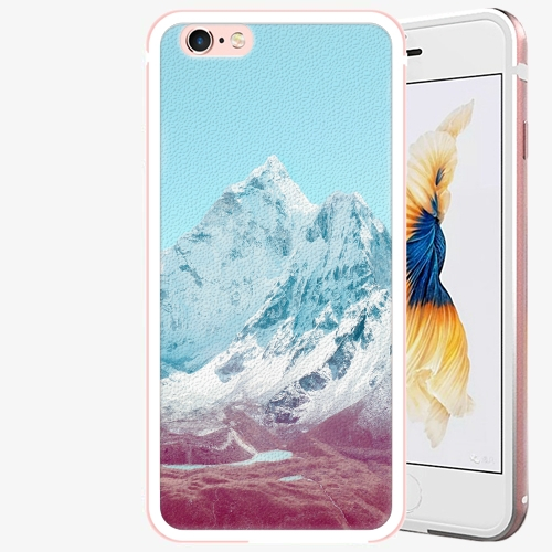 Plastový kryt iSaprio - Highest Mountains 01 - iPhone 6/6S - Rose Gold