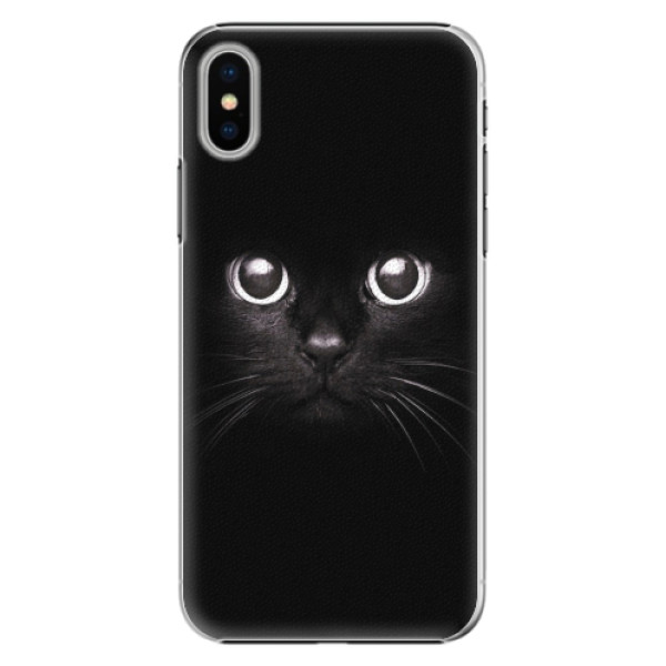Plastové pouzdro iSaprio - Black Cat - iPhone X