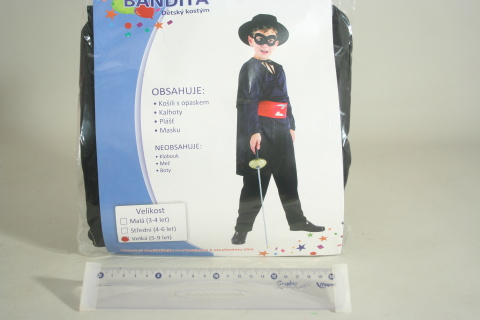 Šaty na karneval - Bandita 120 - 130 cm