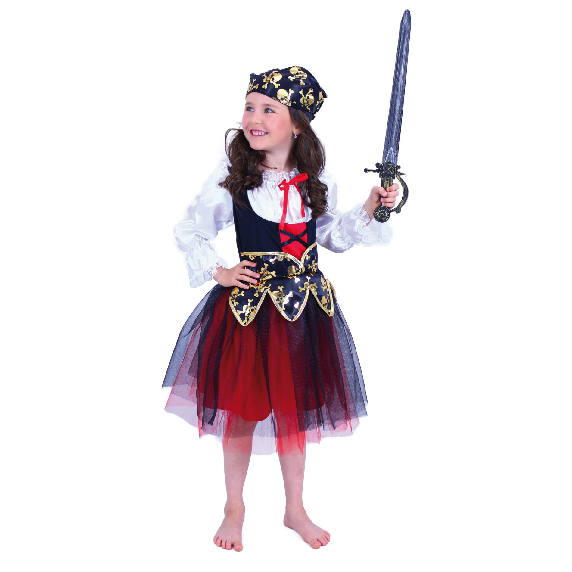 Dětský kostým pirátka (M)